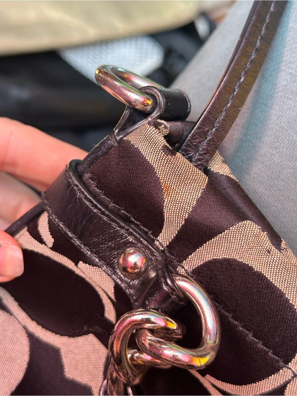 Coach Brooke Signature Sateen Hobo Bag - Picture 10 of 12